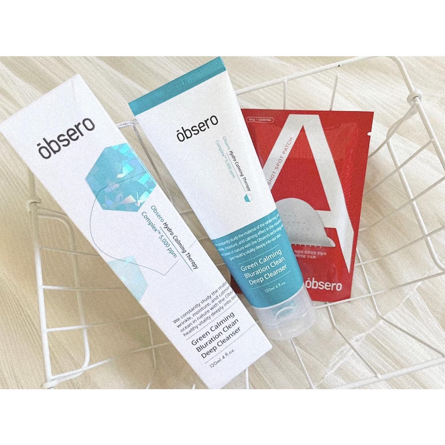 グリーンカーミングブルーレーションクリーンディープクレンザー/obsero/洗顔フォームを使ったクチコミ（1枚目）