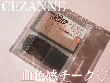 CEZANNE
チークブラッシュ
02 シナモンブラウン
価格：¥550（税込）

コスメ購入品💓
大人気セザンヌのチークブラッシュ
個人的にチークはプチプラ派で
セザンヌチークが本当にお気に入り🙋
今