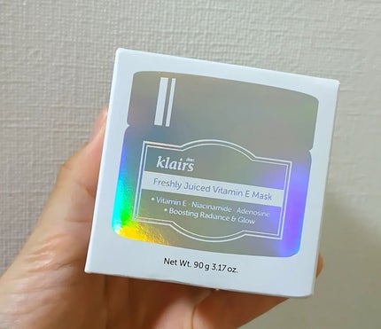 フレッシュリージュースドビタミンEマスク(90g)/Klairs/フェイスクリームを使ったクチコミ(2枚目)