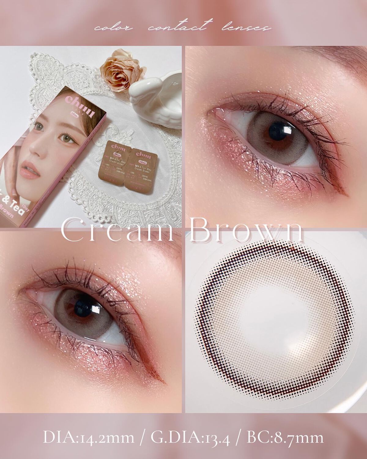 chuuLENS Milk&Tea 1day/chuu LENS/ワンデー(1DAY)カラコンを使ったクチコミ(2枚目)