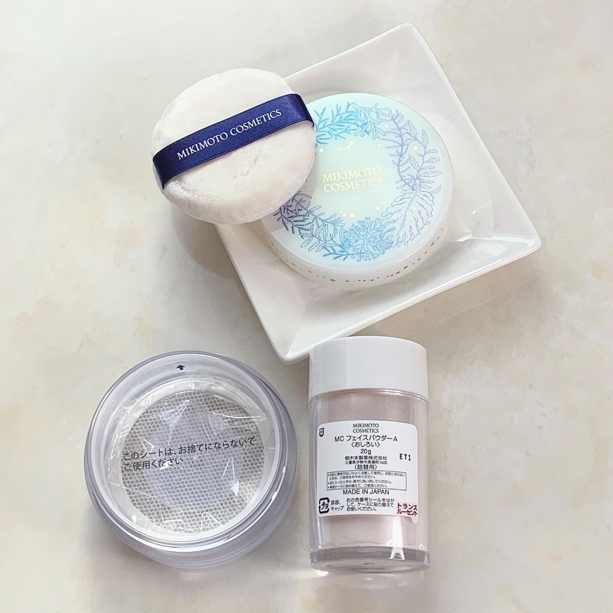 フェイスパウダーセット(TL)/ミキモト コスメティックス/ルースパウダーを使ったクチコミ(3枚目)