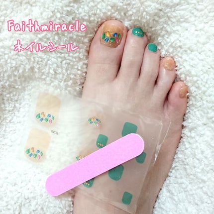 リアルジェルネイルステッカー ジェルネイルシール /faithmiracle/ネイルシールを使ったクチコミ(1枚目)