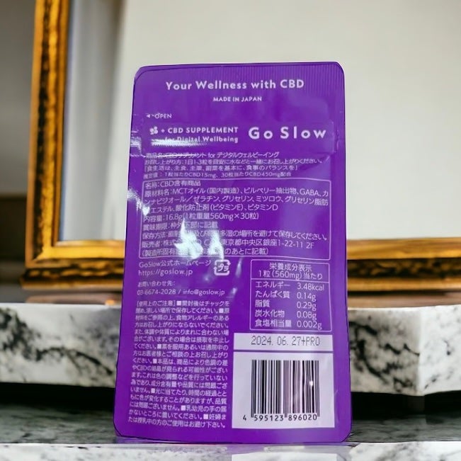 CBDサプリメント for デジタルウェルビーイング/Go Slow/健康サプリメントを使ったクチコミ(2枚目)