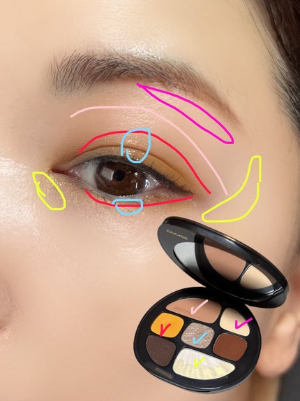 琥珀マルチパレット/Joocyee/アイシャドウパレットを使ったクチコミ(3枚目)