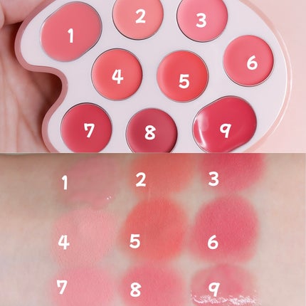 ムードペインティングリップアンドチークパレット/dasique/マルチパレットを使ったクチコミ(3枚目)