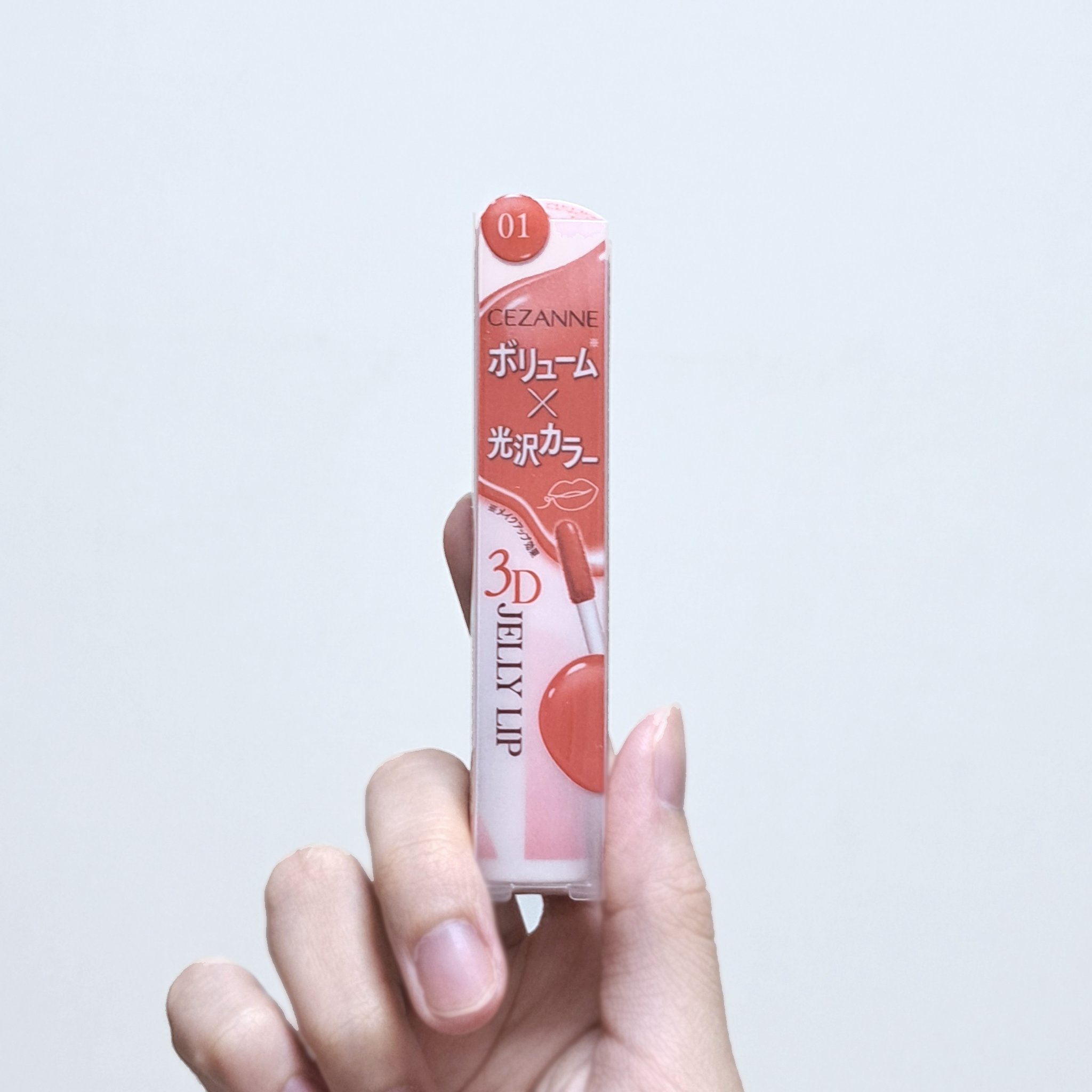 ラスティンググロスリップ/CEZANNE/口紅を使ったクチコミ（3枚目）