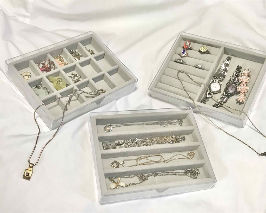 アクセサリートレイ(リング・ピアス収納)/DAISO/その他を使ったクチコミ（1枚目）