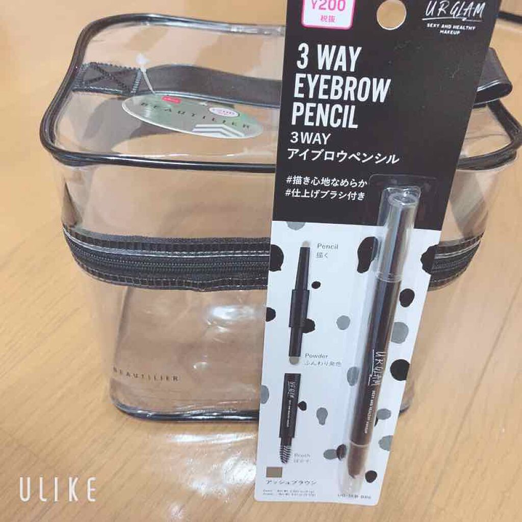 UR GLAM 3WAY EYEBROW PENCIL(3WAYアイブロウペンシル)/U R GLAM/アイブロウペンシルを使ったクチコミ(1枚目)