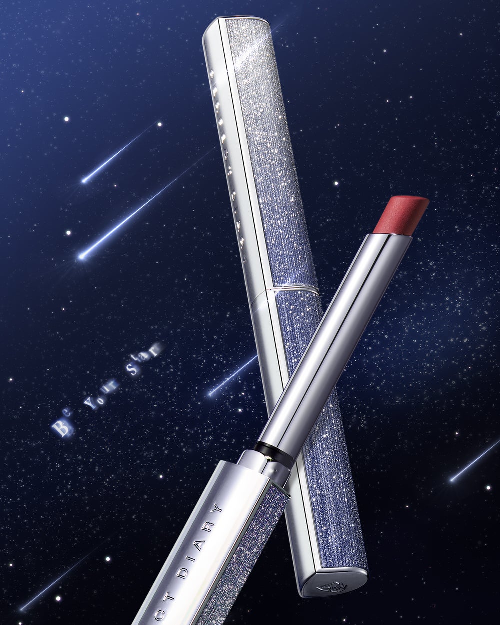 PERFECT DIARY (パーフェクトダイアリー)ブルーシャイニングハイヒールリップスティック 「願い星」限定 PERFECT DIARY