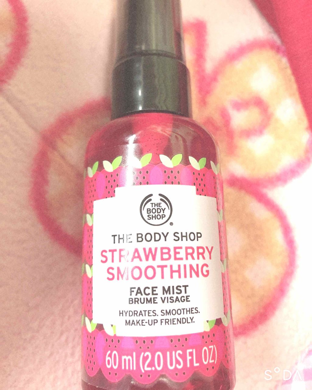 スムージング フェイスミスト ストロベリー/THE BODY SHOP/ミスト状化粧水を使ったクチコミ(1枚目)