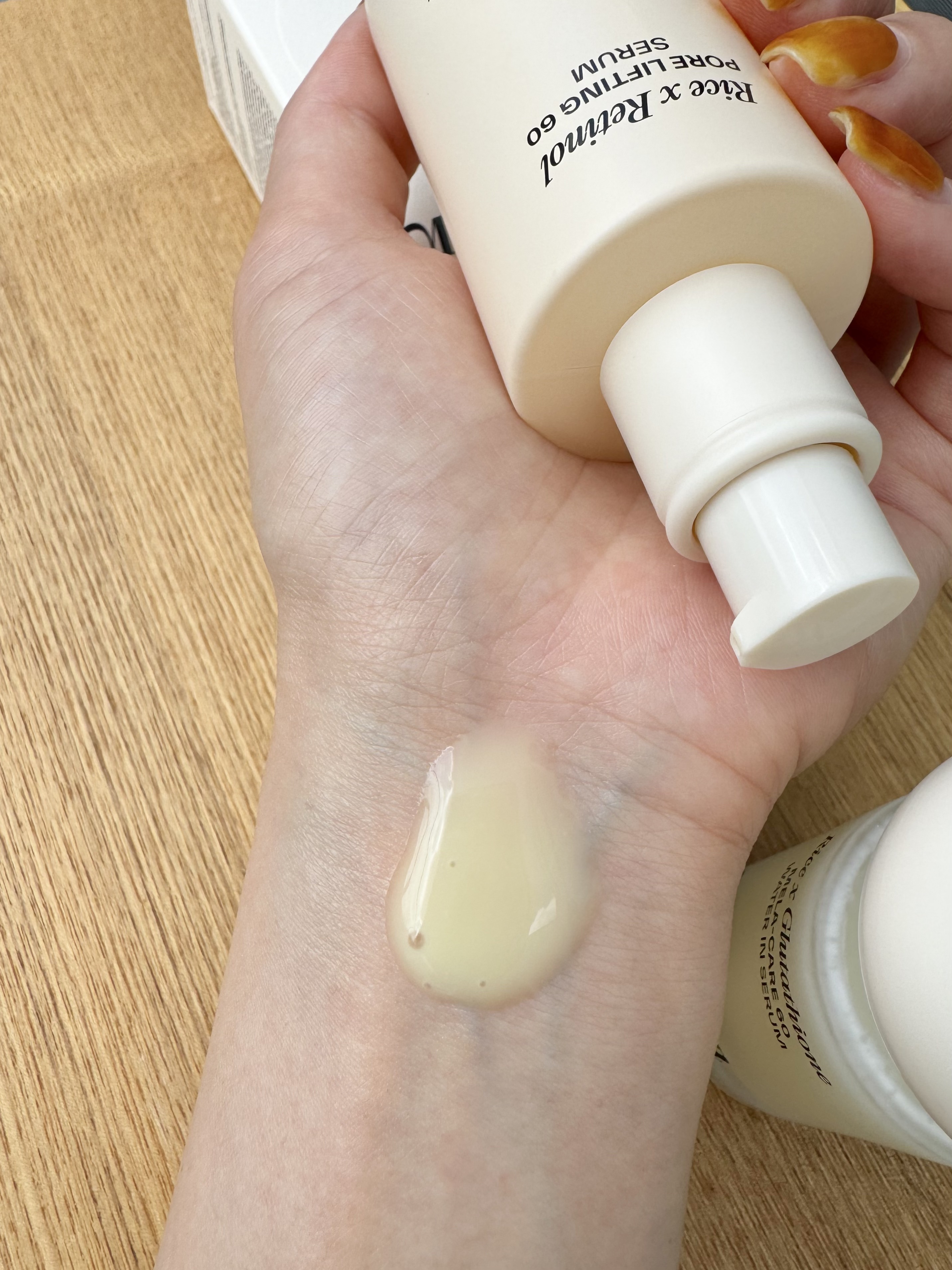 ライスXレチノール フォアリフティング 60セラム/MAYBENA/美容液を使ったクチコミ（3枚目）