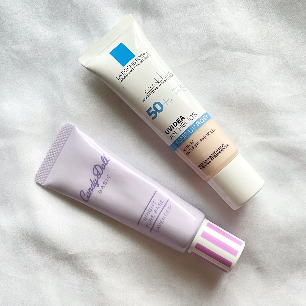 ✔️CandyDoll  ブライトピュアベース ラベンダー 
    30g ¥1,639(税込)

カラーのバリエーションたくさんあるけど迷わず
ラベンダー💜

塗った瞬間から色素薄い系透明感ある女の子になります😳

・伸びがいい
・