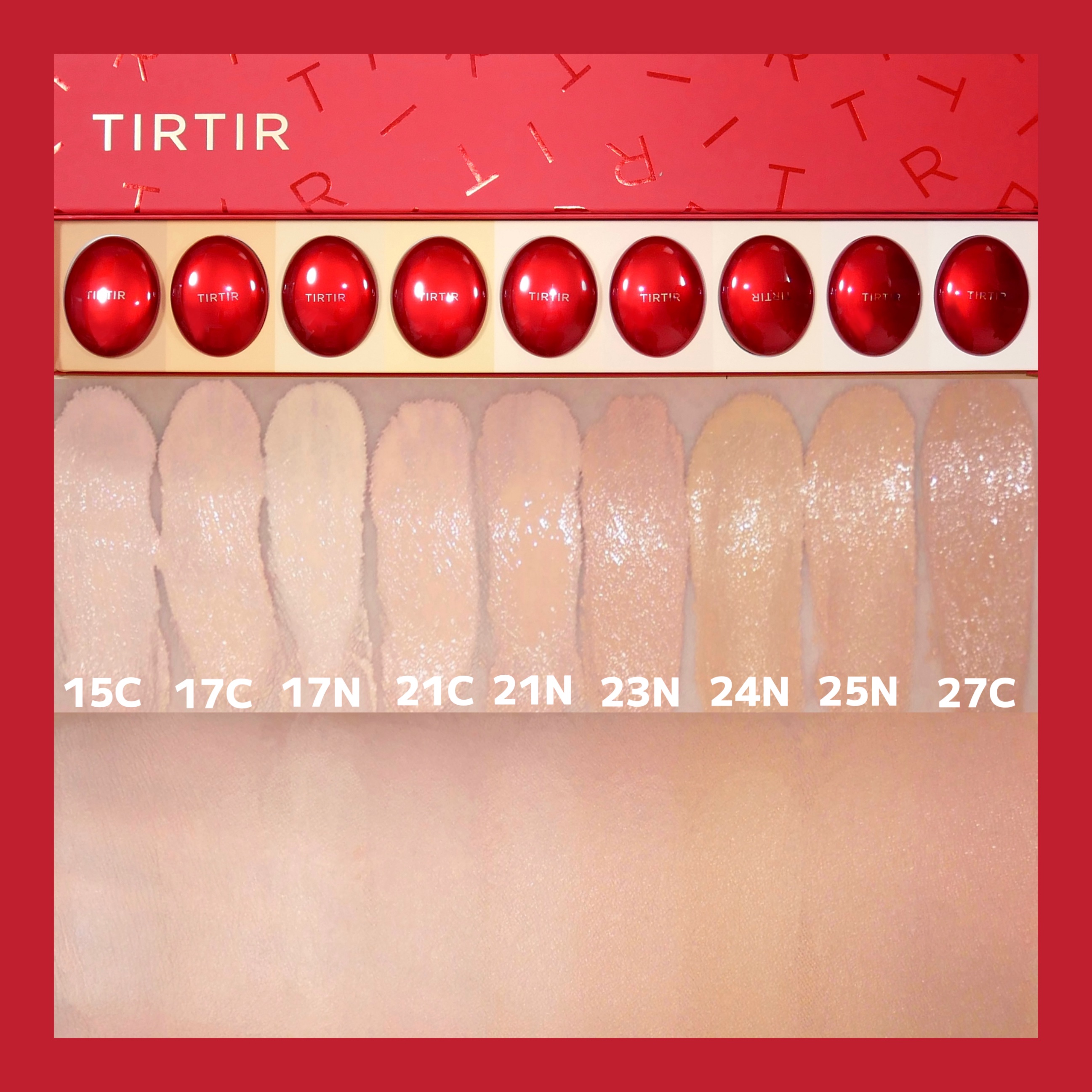 マスク フィット レッド クッション 27C クール ベージュ/TIRTIR(ティルティル)/クッションファンデーションを使ったクチコミ（3枚目）