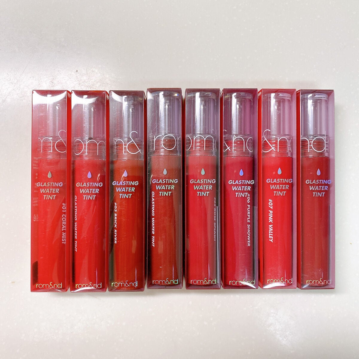グラスティングウォーターティント/rom&nd/リップティントを使ったクチコミ(1枚目)