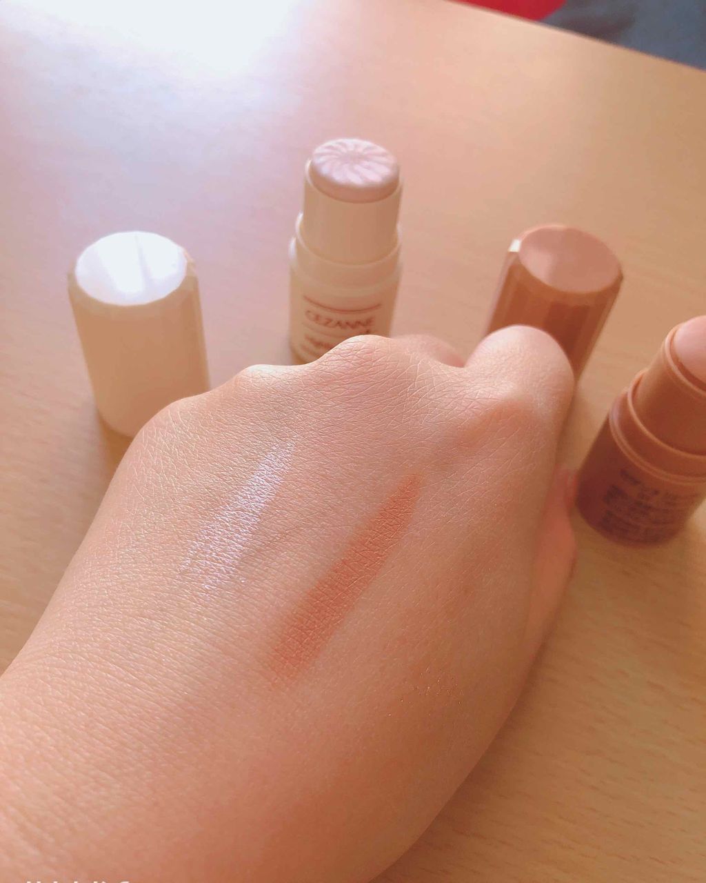 ハイライトスティック/CEZANNE/スティックハイライトを使ったクチコミ（3枚目）