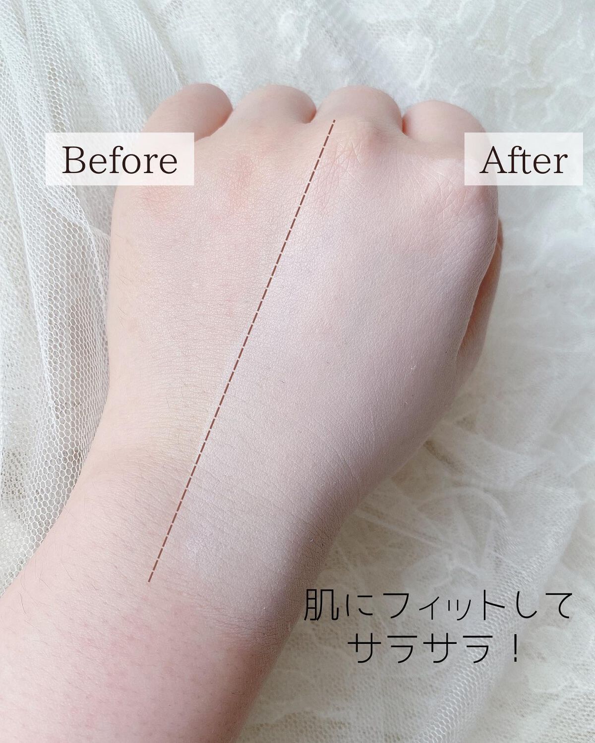 ボディファンデーション ホワイト/COSCOS/ボディミルクを使ったクチコミ(5枚目)