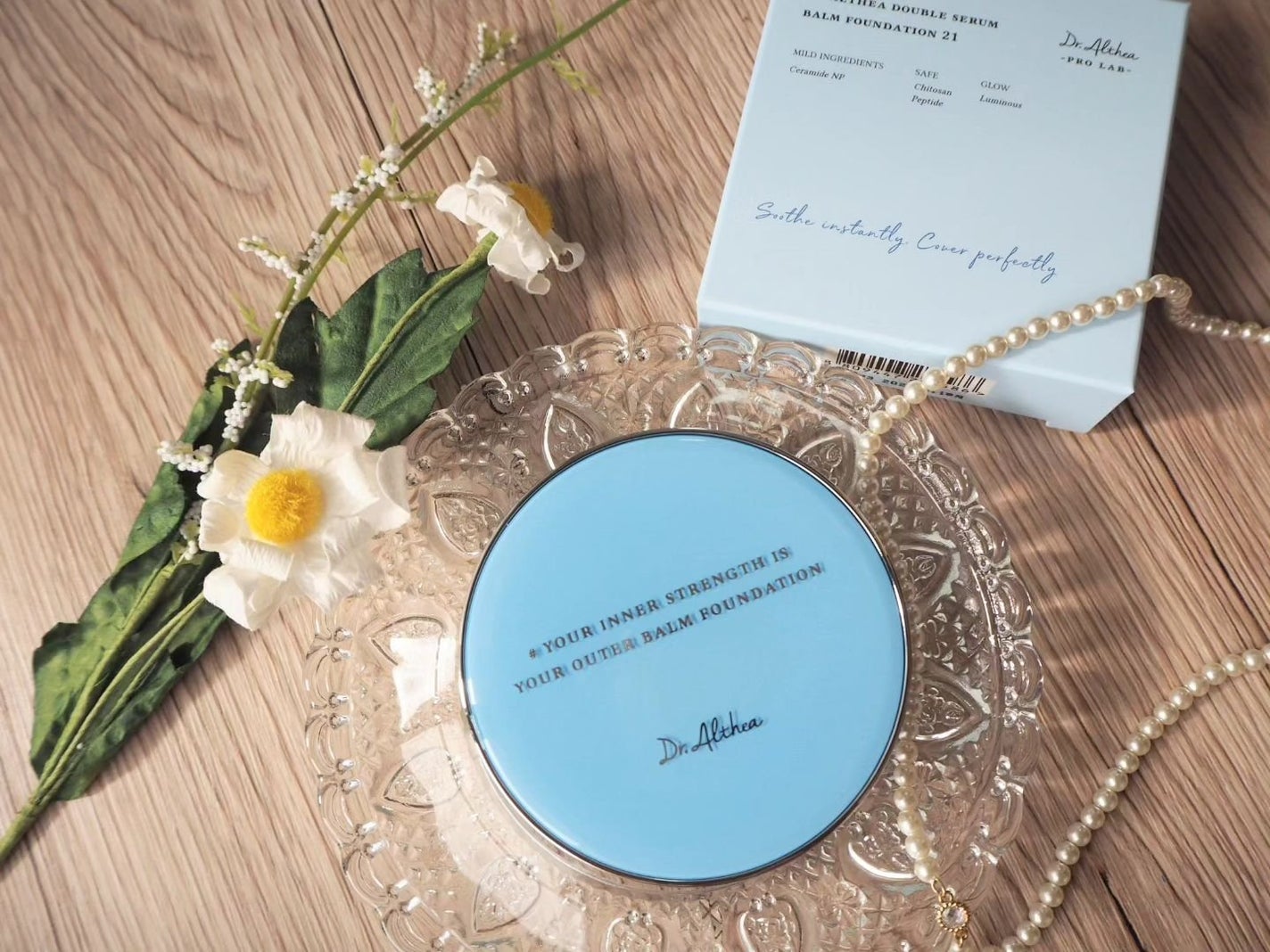 ダブル セラム バーム ファンデーション/Dr.Althea/クリーム・エマルジョンファンデーションを使ったクチコミ(1枚目)