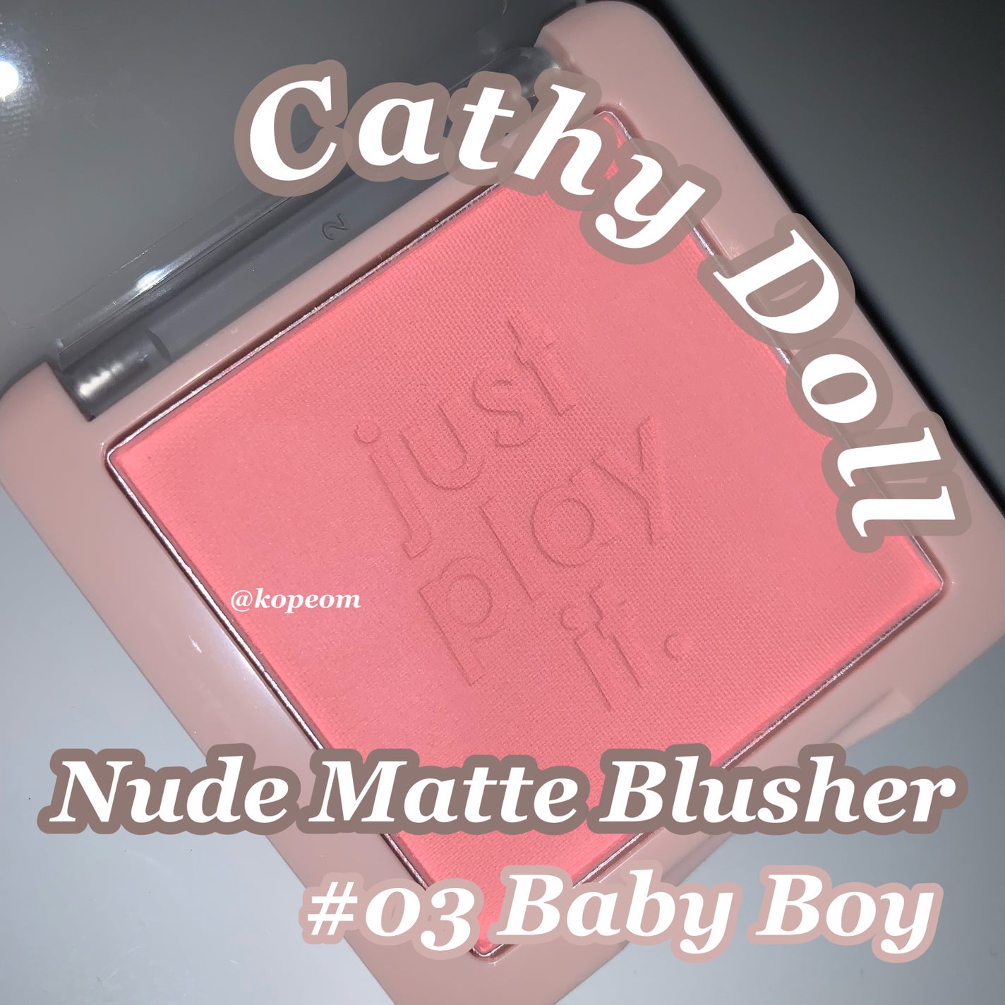 ヌードマットブラッシャー/CathyDoll/パウダーチークを使ったクチコミ(1枚目)