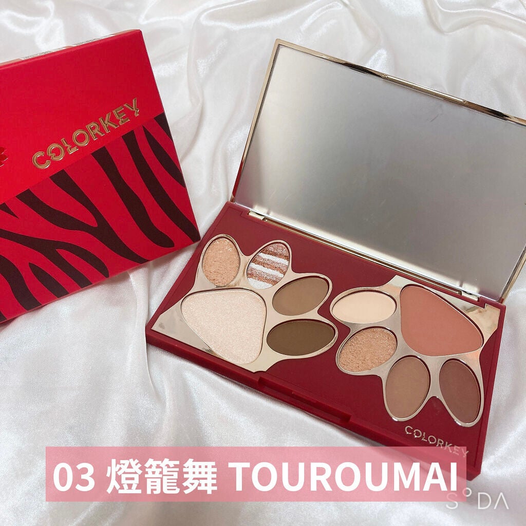 トラ十色アイシャドウパレット/COLORKEY/アイシャドウパレットを使ったクチコミ(5枚目)