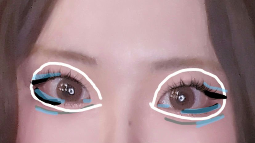 「密着アイライナー」ショート筆リキッド/デジャヴュ/リキッドアイライナーを使ったクチコミ（3枚目）