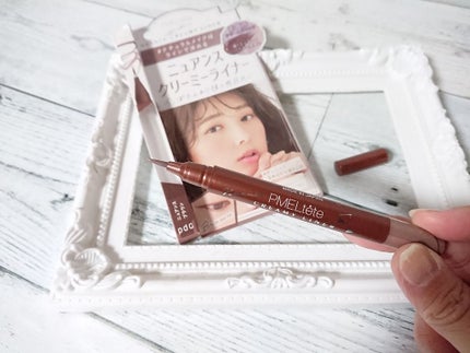 ピメルテット ニュアンスクリーミーライナー/pdc/リキッドアイライナーを使ったクチコミ(1枚目)