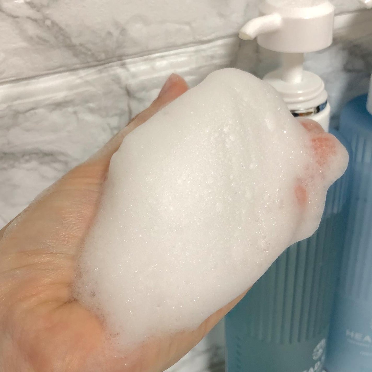 リフレッシュ × さらつや シャンプー/トリートメント/h&s/市販シャンプーを使ったクチコミ(6枚目)