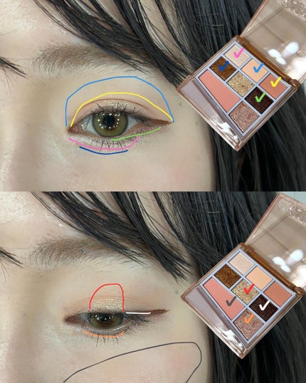 シャンデリアエディション(アイシャドウ/リップグロス)/espoir/メイクアップキットを使ったクチコミ(6枚目)