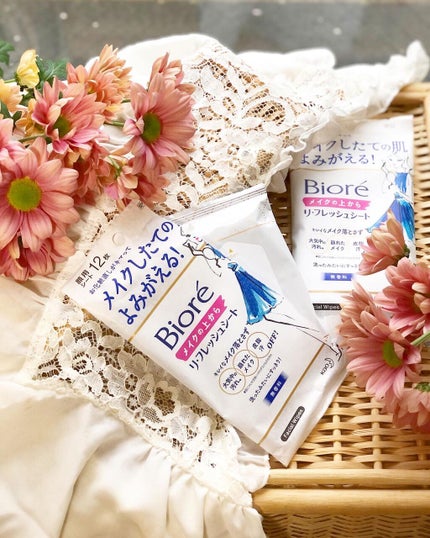 メイクの上からリフレッシュシート/ビオレ/フェイスシートを使ったクチコミ(1枚目)