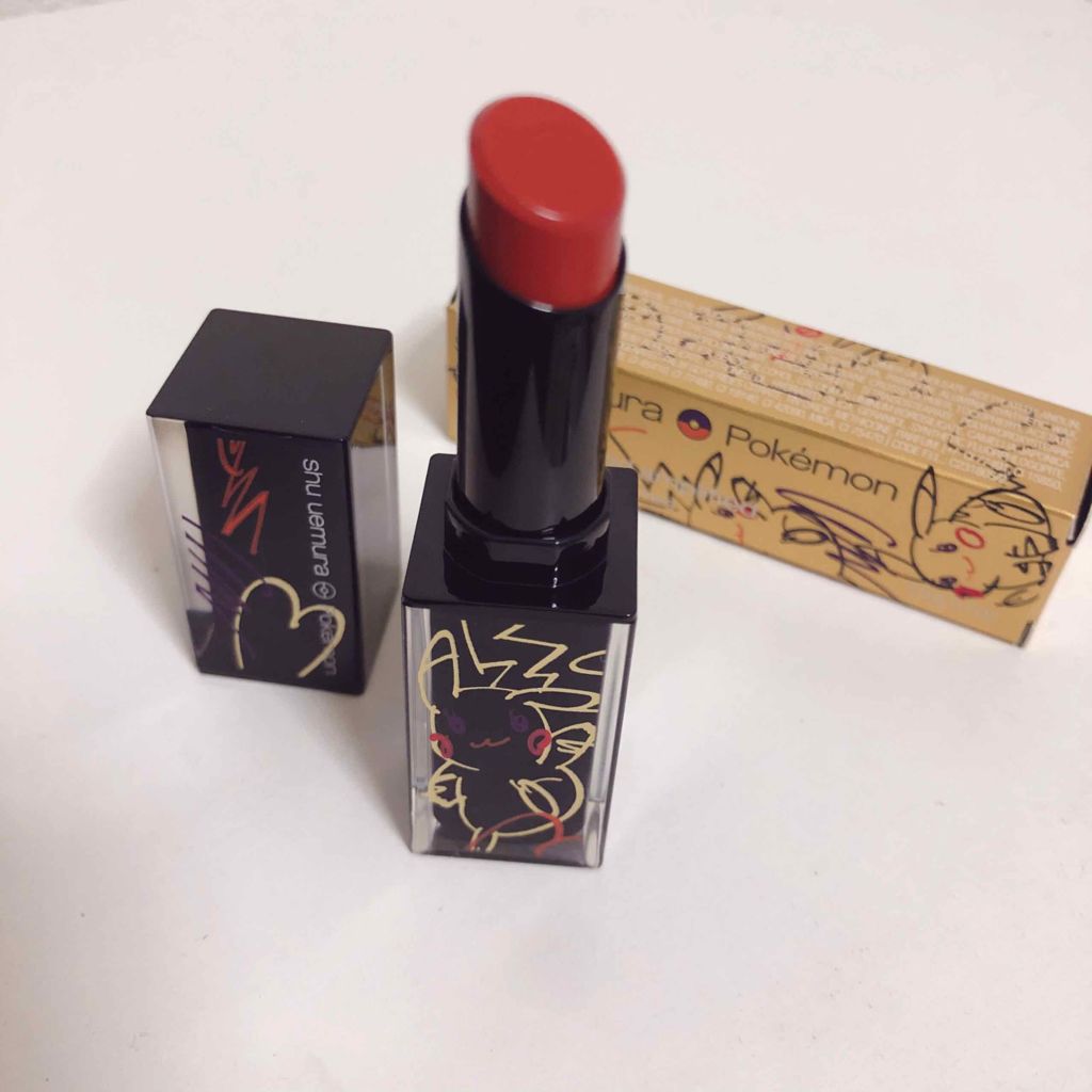 ルージュ アンリミテッド アンプリファイド＜2019年クリスマスコフレ限定＞ パンプキン バズ/shu uemura/口紅を使ったクチコミ（1枚目）