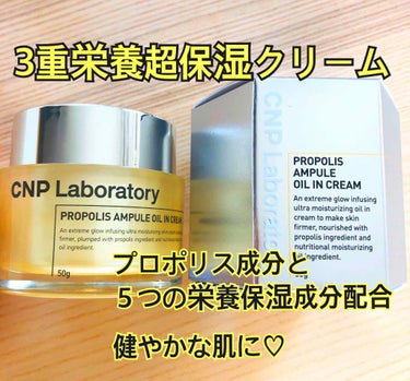 プロポリスアンプル オイルインクリーム/CNP Laboratory/フェイスクリームを使ったクチコミ（1枚目）