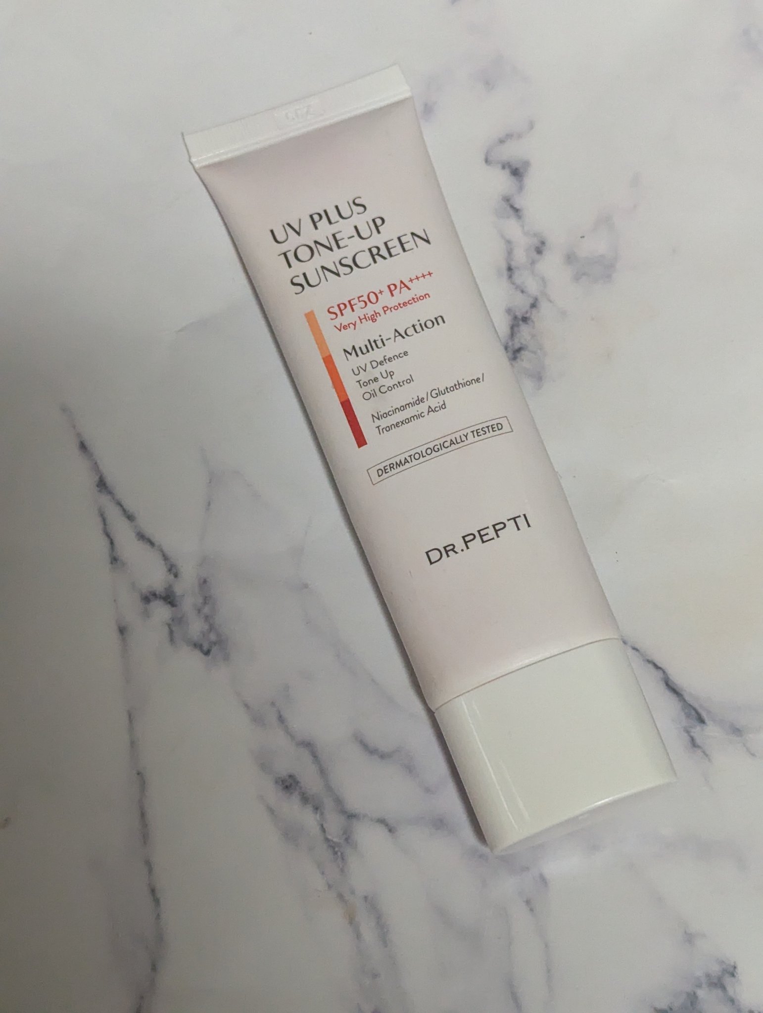UVプラス トーンアップサンスクリーン/DR.PEPTI/日焼け止めミルクを使ったクチコミ（3枚目）