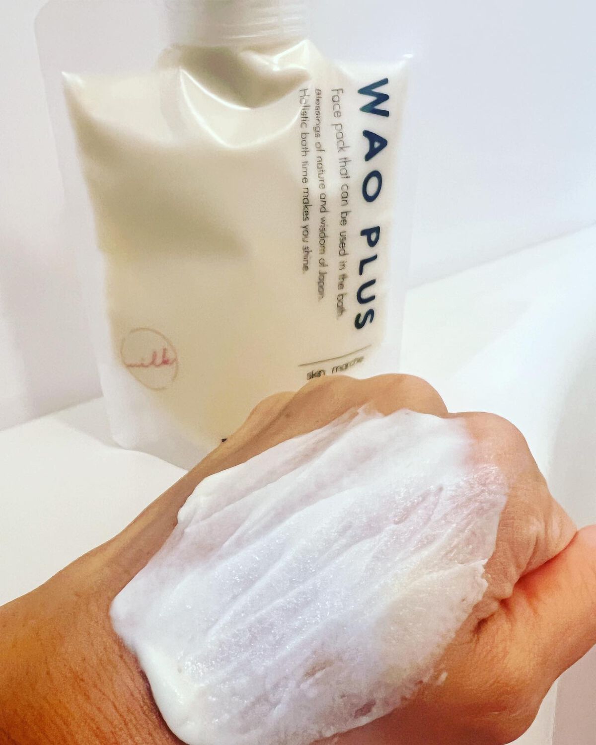 skinmarche WAOPLUS プラントベースミルクブースターマスク/ブレーンコスモス/洗い流すパック・マスクを使ったクチコミ（3枚目）