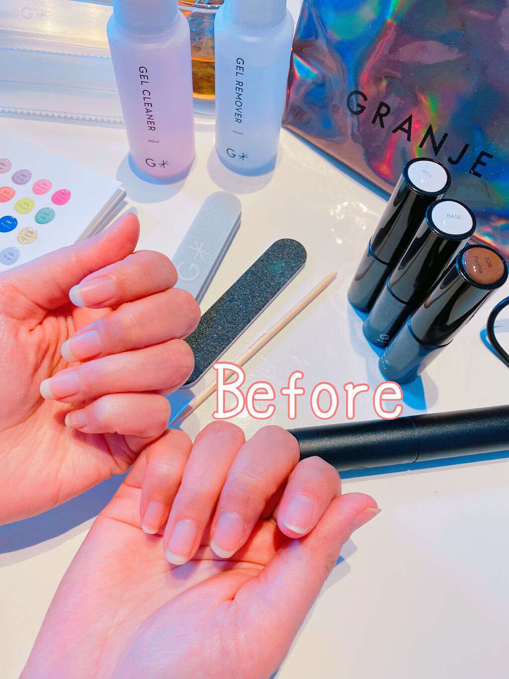 COLOR GEL POLISH/GRANJE/ジェルネイルを使ったクチコミ(2枚目)