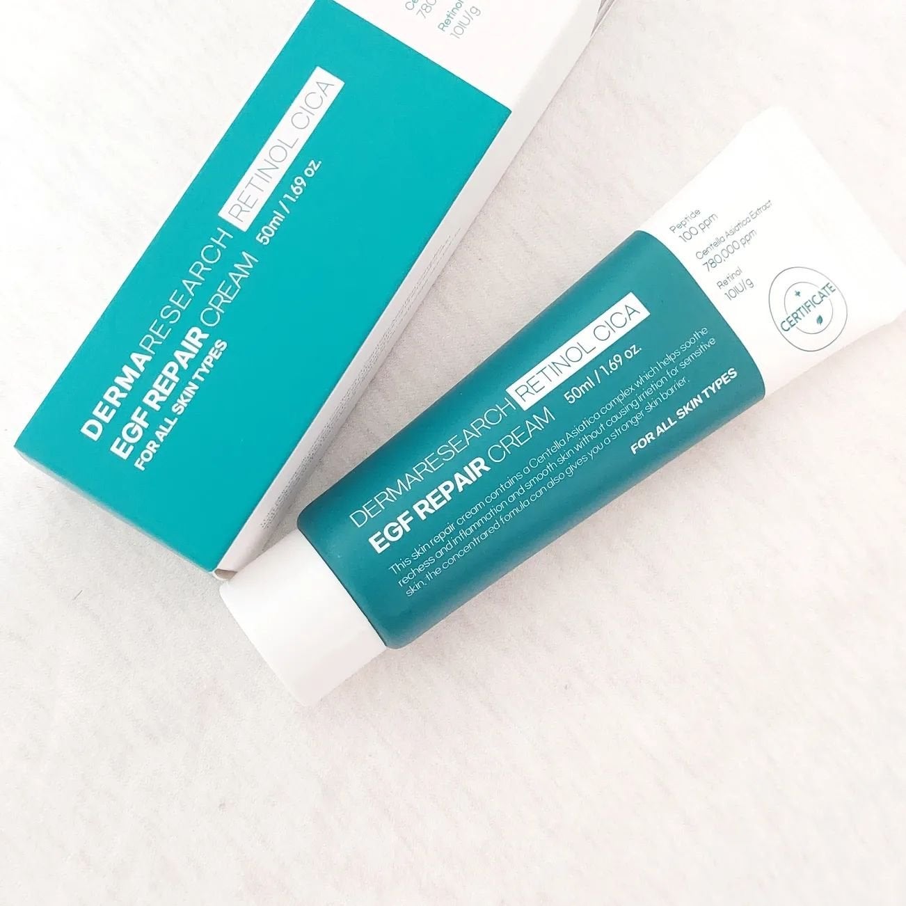 レチノールシカEGFリペアクリーム/DERMA RESEARCH/フェイスクリームを使ったクチコミ(1枚目)