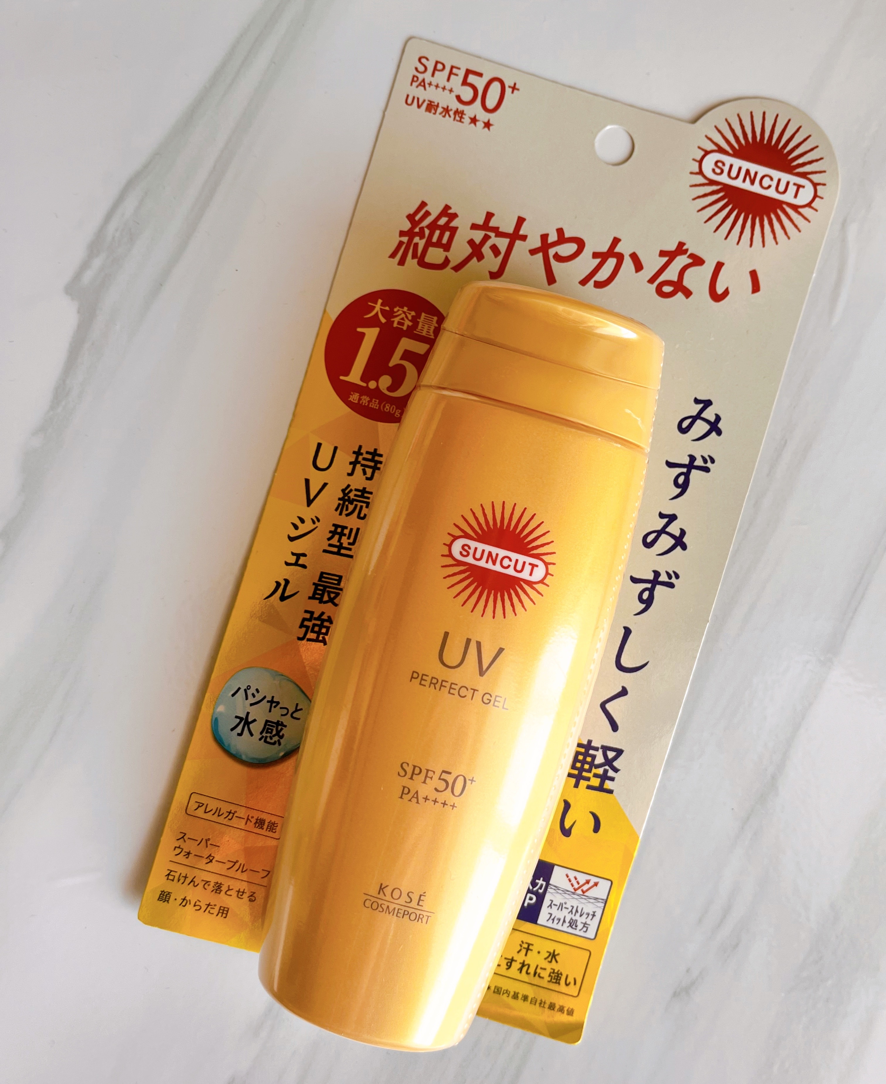 サンカットR パーフェクトUV ジェル 120g/サンカット®/日焼け止めジェルを使ったクチコミ（1枚目）