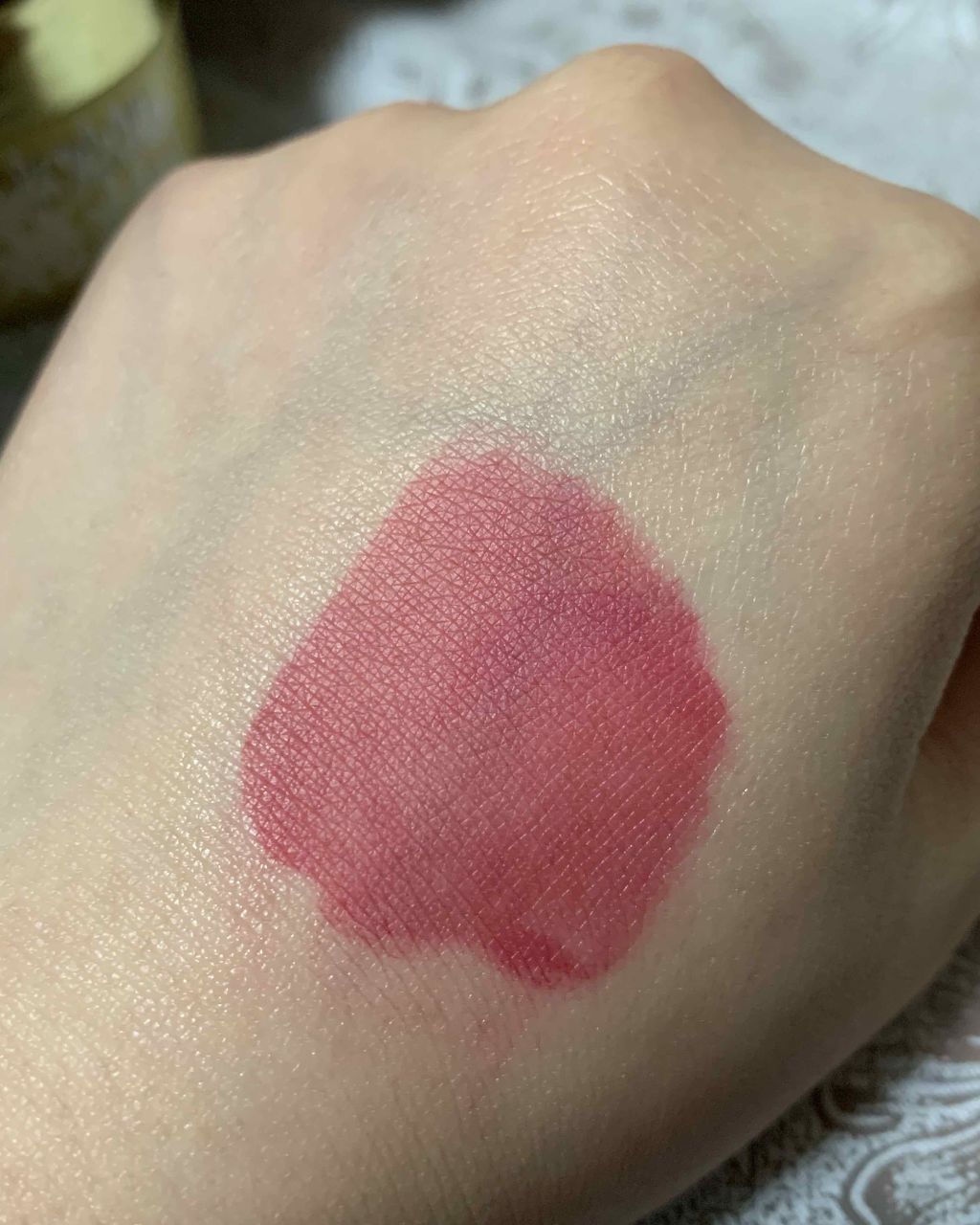 グラスティングウォーターティント 06 パープル シャワー/rom&nd/リップティントを使ったクチコミ（3枚目）