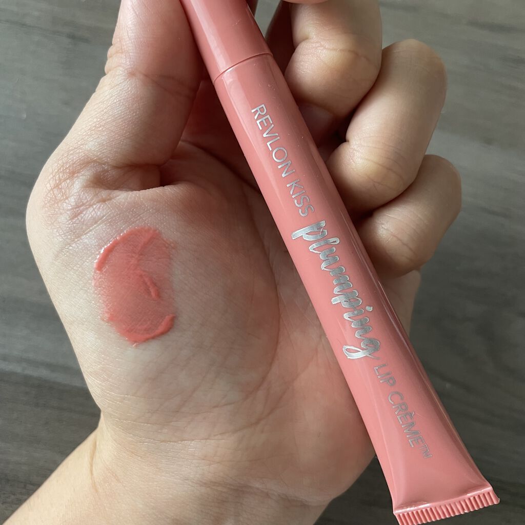 キス プランピング リップ クリーム 505 アプリコットシルク（限定色）/REVLON/リップクリームを使ったクチコミ（3枚目）