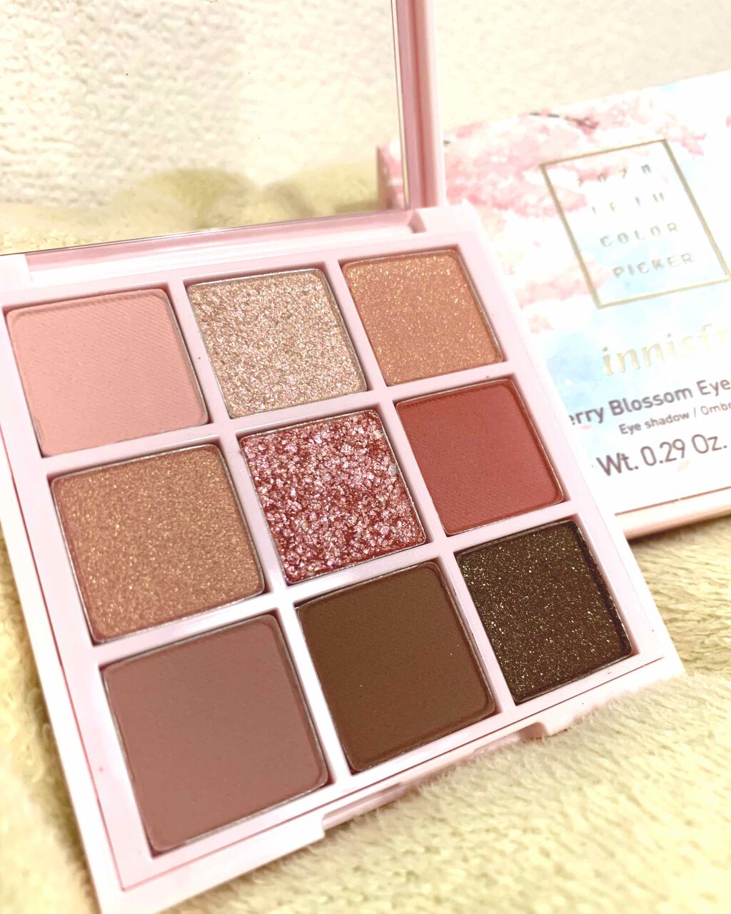チェリーブロッサム アイシャドウ パレット 2020 Jeju Color Picker/innisfree/アイシャドウパレットを使ったクチコミ(1枚目)