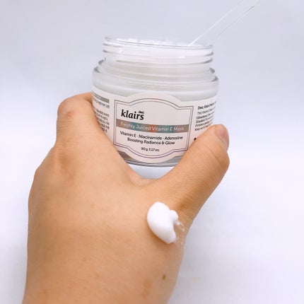 フレッシュリージュースドビタミンEマスク(90g)/Klairs/フェイスクリームを使ったクチコミ(4枚目)