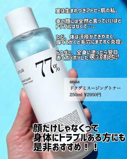 ドクダミ 77 スージングトナー/Anua/化粧水を使ったクチコミ(5枚目)