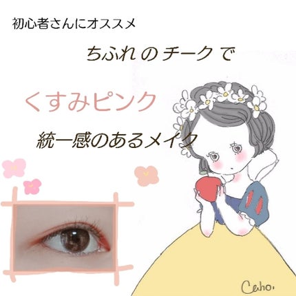 チーク カラー(ブラシ付)/ちふれ/パウダーチークを使ったクチコミ(1枚目)