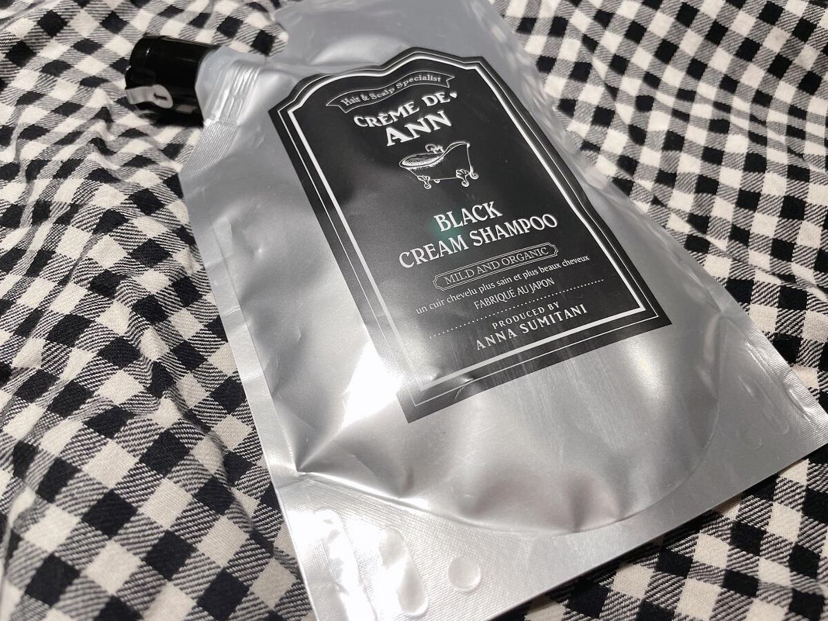 ブラッククリームシャンプー/creme de Ann/市販シャンプーを使ったクチコミ(1枚目)