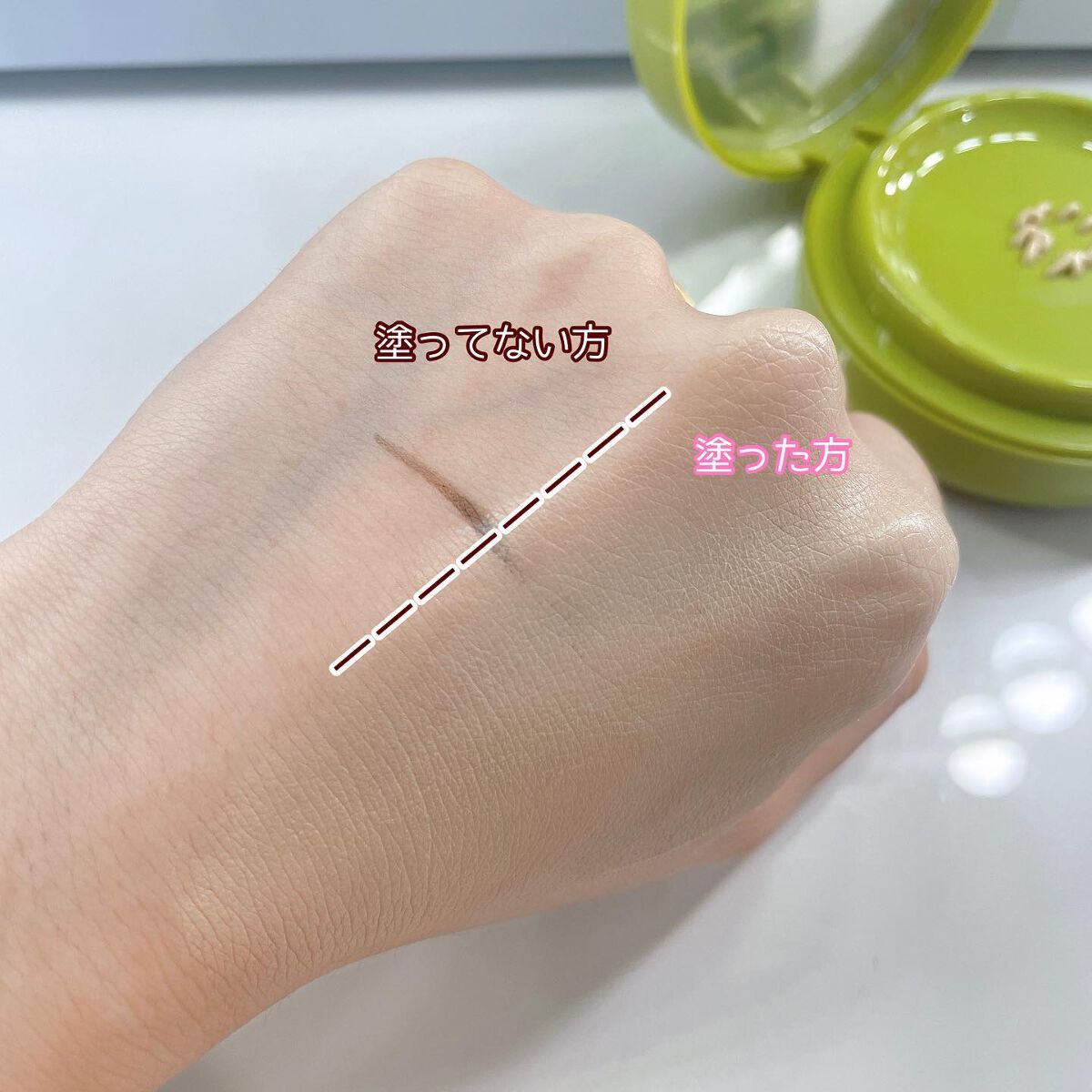 プリティー イージーグリッタースティック N°5ダスク/unleashia/グリッターを使ったクチコミ（3枚目）