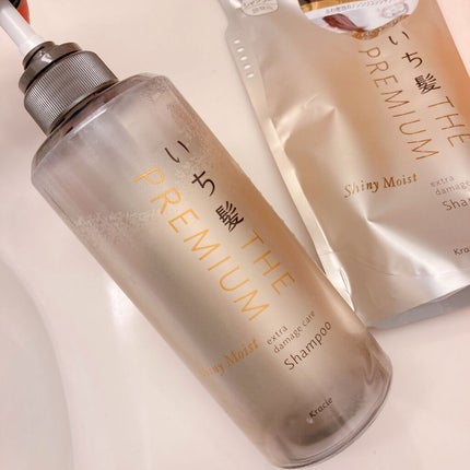 THE PREMIUM エクストラダメージケアシャンプー/トリートメント(シャイニーモイスト)/いち髪/市販シャンプーを使ったクチコミ(2枚目)