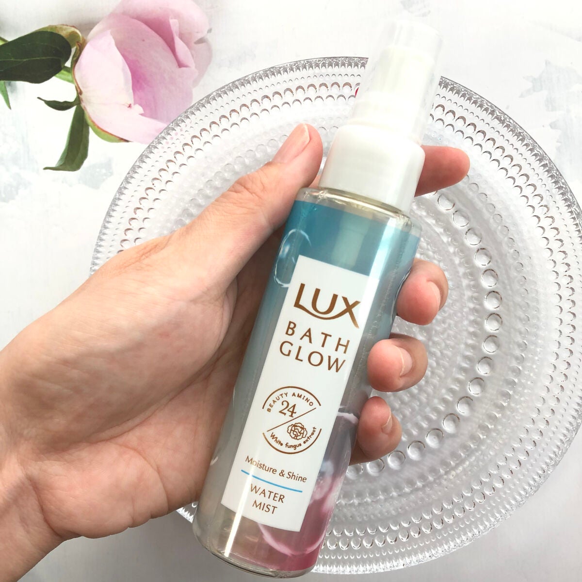 バスグロウ モイスチャー&シャイン ウォーターミスト/LUX/アウトバストリートメントを使ったクチコミ(2枚目)