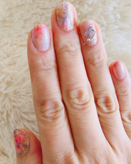 ネイルシール/セリア/ネイルシールを使ったクチコミ(1枚目)