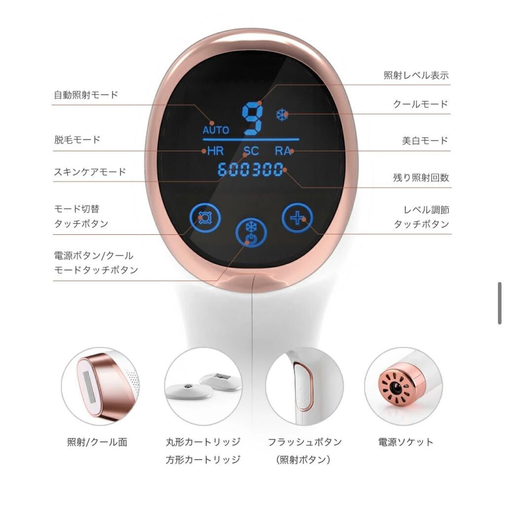 サファイア冷却 脱毛器 ムダ毛ケア/Sarlisi/家庭用脱毛器を使ったクチコミ(5枚目)