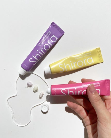 シローラクレイホワイトニングミニ3本セット(レモン&ジャスミン&ベリー)/Shirora/歯磨き粉を使ったクチコミ(2枚目)