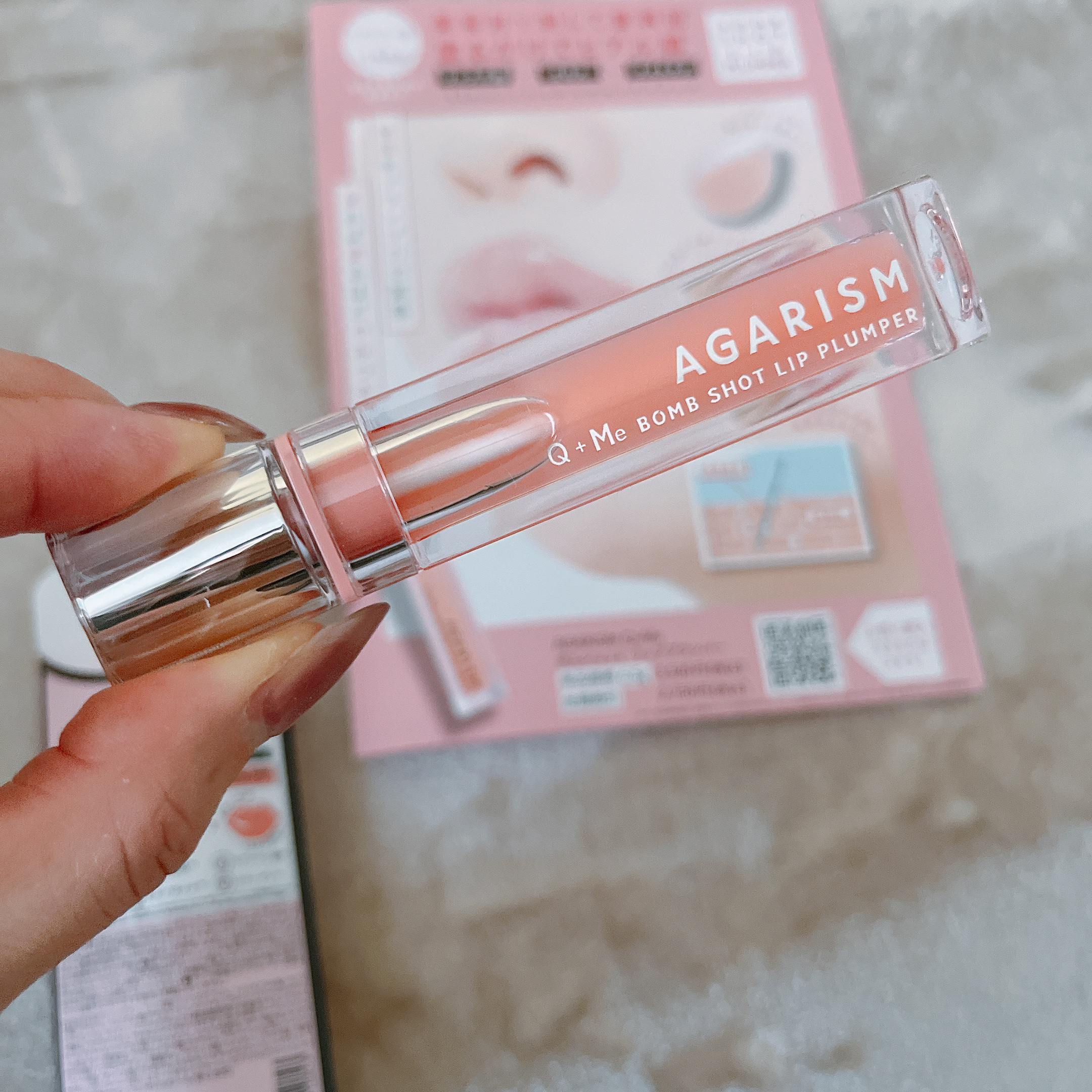 キューミ―ボムショットリッププランパー/AGARISM/リッププランパーを使ったクチコミ（1枚目）