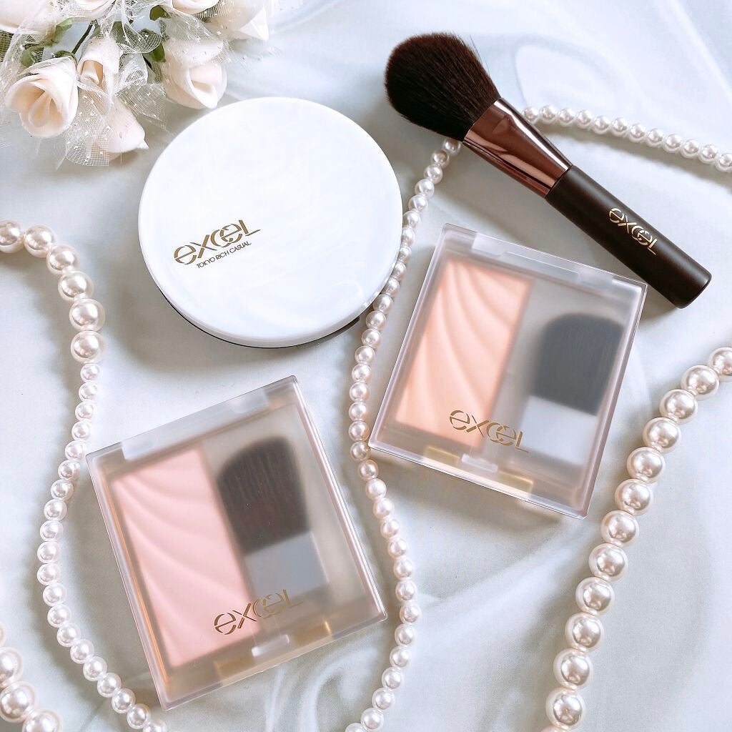 ハイライトチークブラシ/excel/メイクブラシを使ったクチコミ(6枚目)